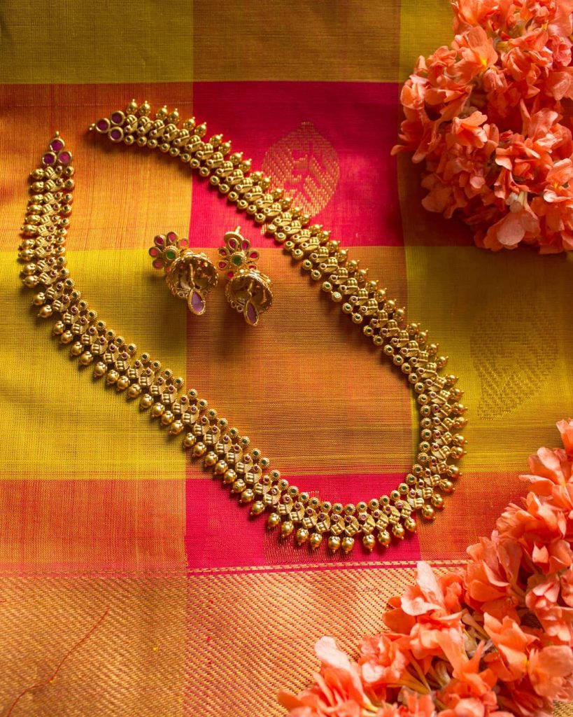 Decorative Long Necklace From Vriksham
