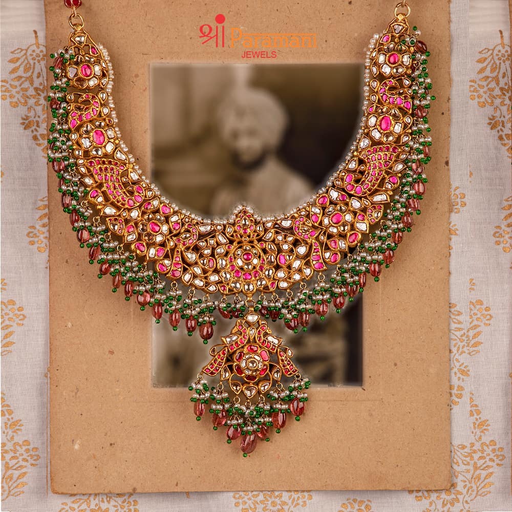 Grand Bridal Necklace From Shriparamani Jewels