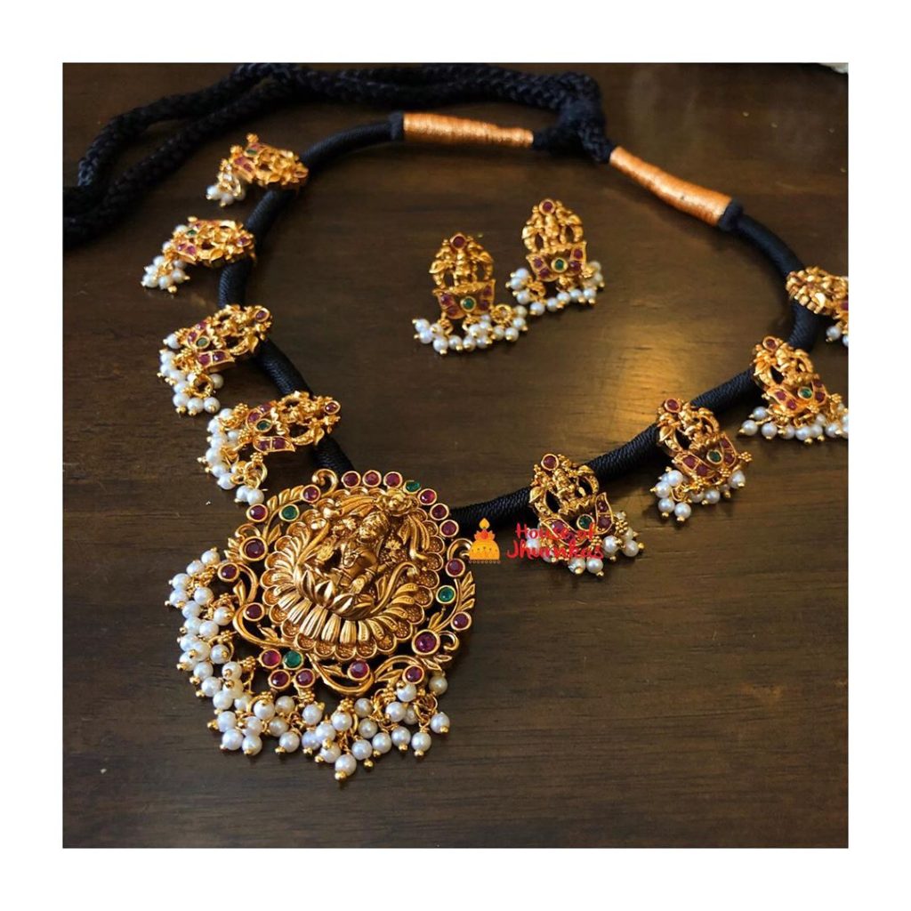 Traditional Thread Necklace From House Of Jhumkas