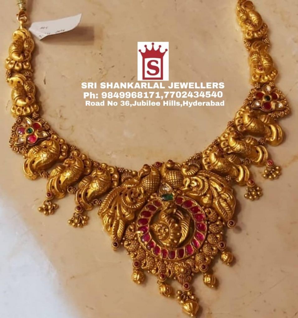 Exquisite Nakshi Necklace Set From Sri Shankarlal Jewellers