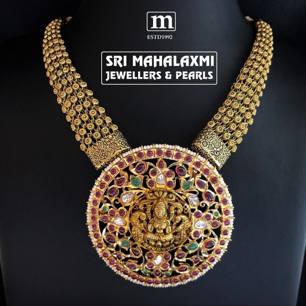 Amazing Gold Necklace From Sri Mahalaxmi Jewellers - Copy
