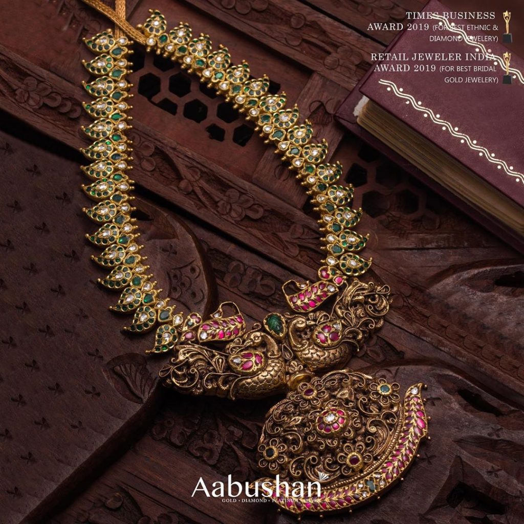 Traditional Mango Necklace From Aabushan Jewellery