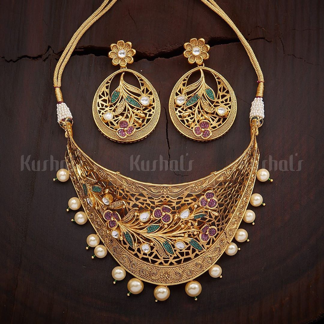 Majestic Necklace Set From Kushal's Fashion Jewellery