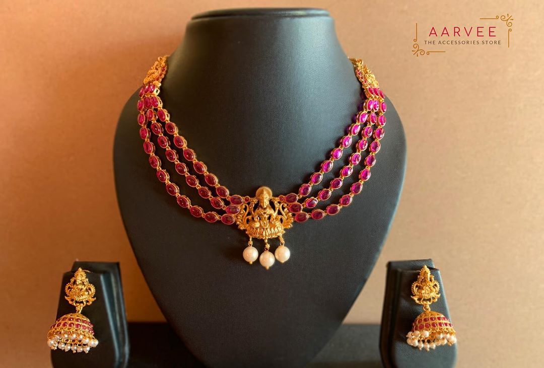 multilayered-lakshmi-necklace-set