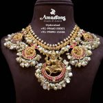 Traditional Guttapusalu Lakshmi Gold Necklace South India Jewels