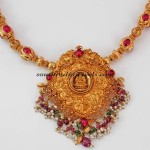 Temple Jewellery Necklace with lakshmi pendant