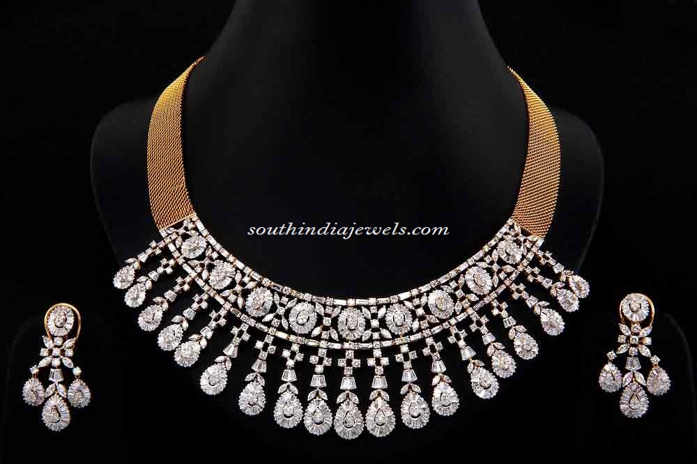 Diamond Necklace set from Manikchand Jewellers