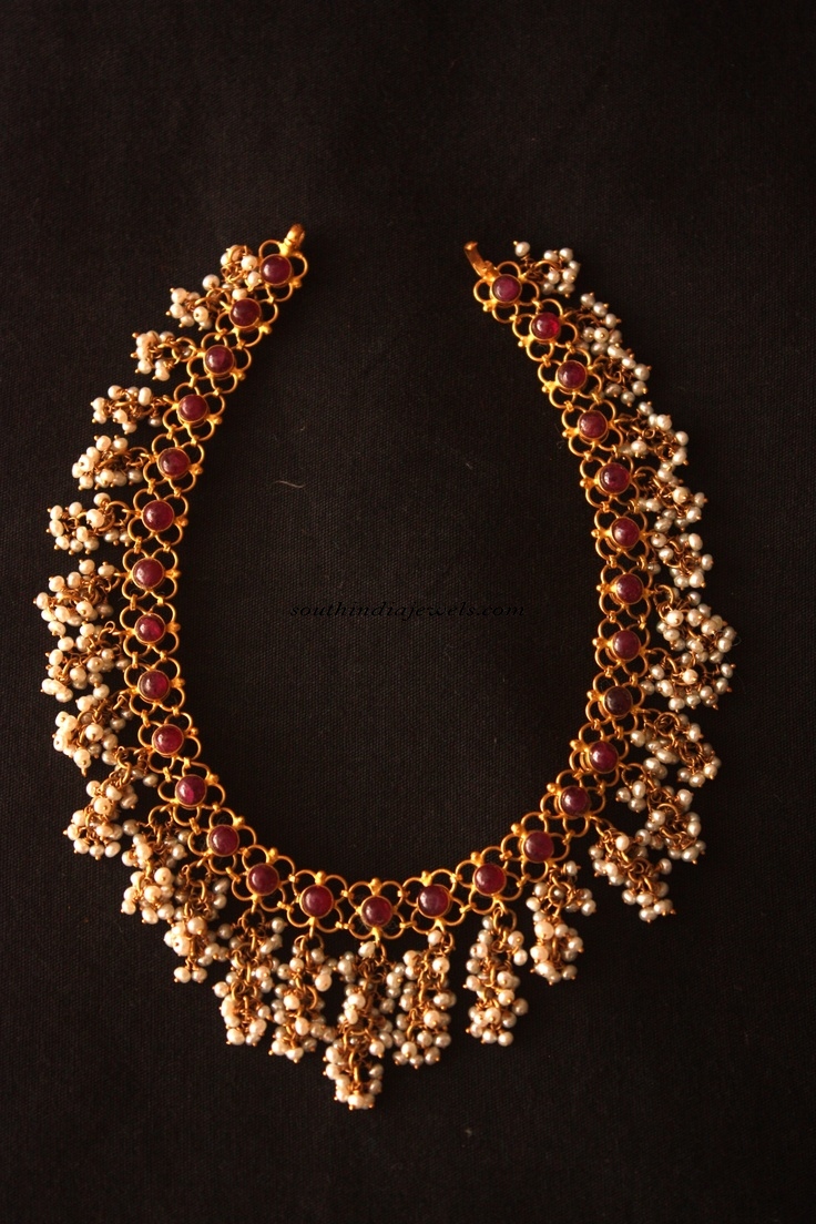 Pearl Ruby Necklace
