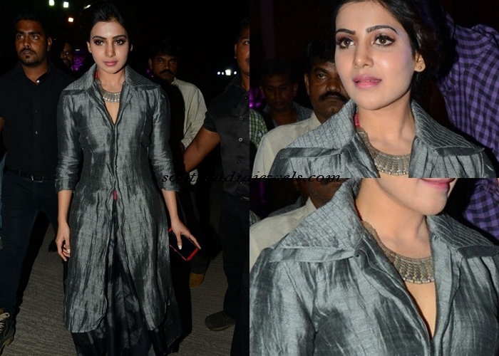 Samantha Prabhu wearing Amrapali necklace