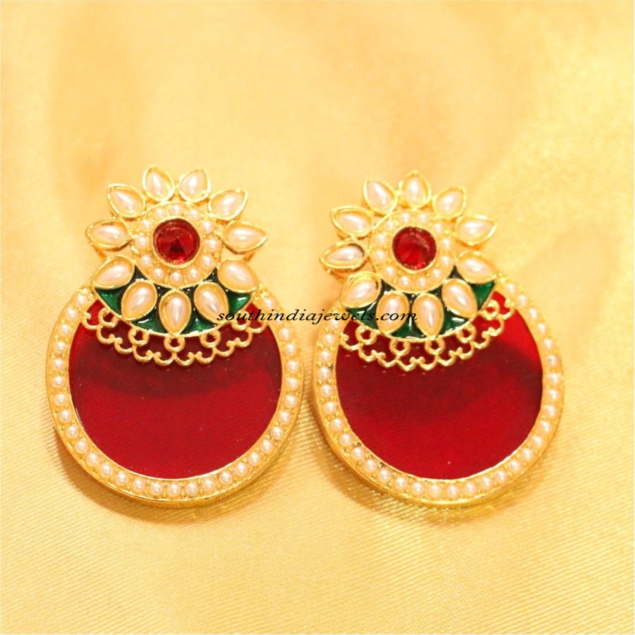 imitation jewellery polki earrings