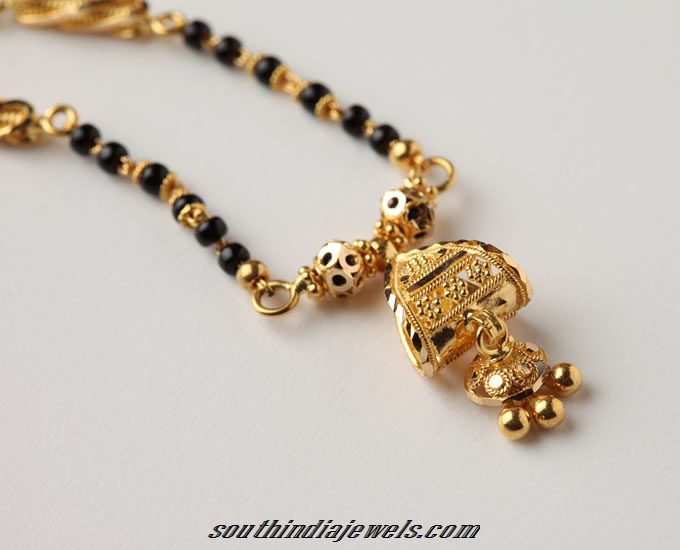 22k gold mangalsutra pendant