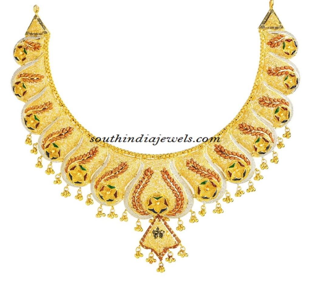 22K Gold necklace from Kerala Jewellers