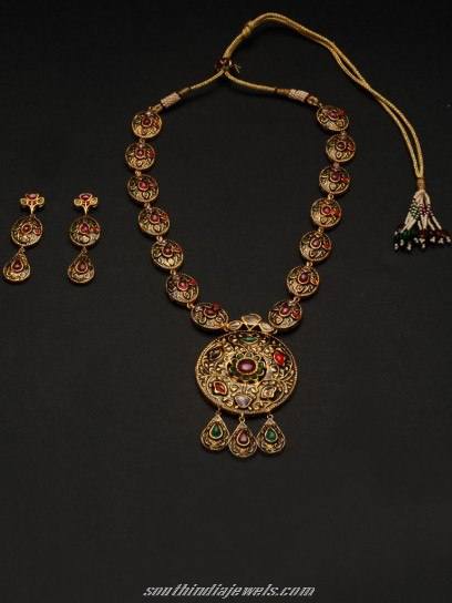 Antique designer jewellery necklace set