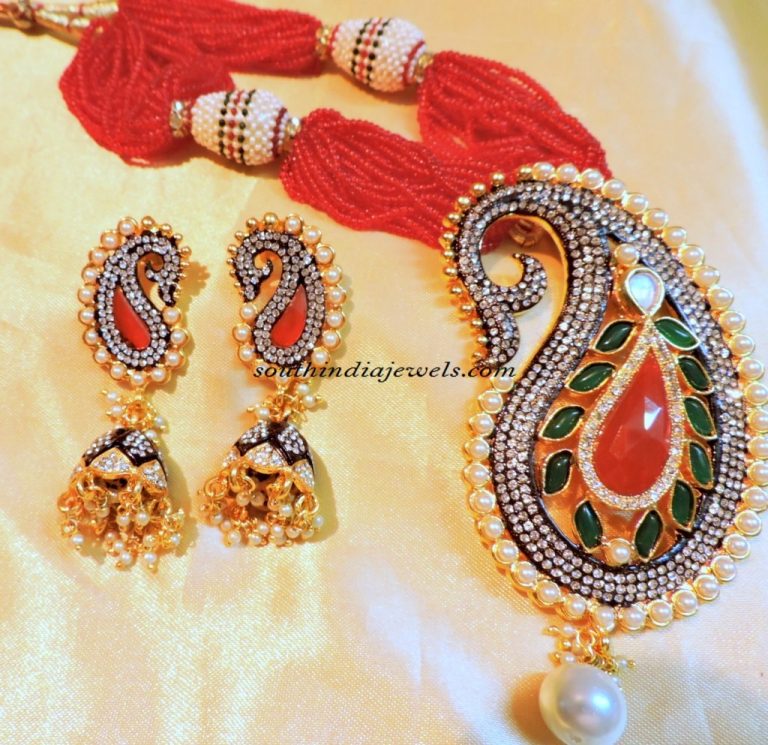 Designer jewellery necklace set