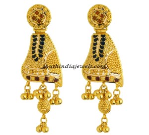 Gold Earrings from Kerala jewellers - South India Jewels