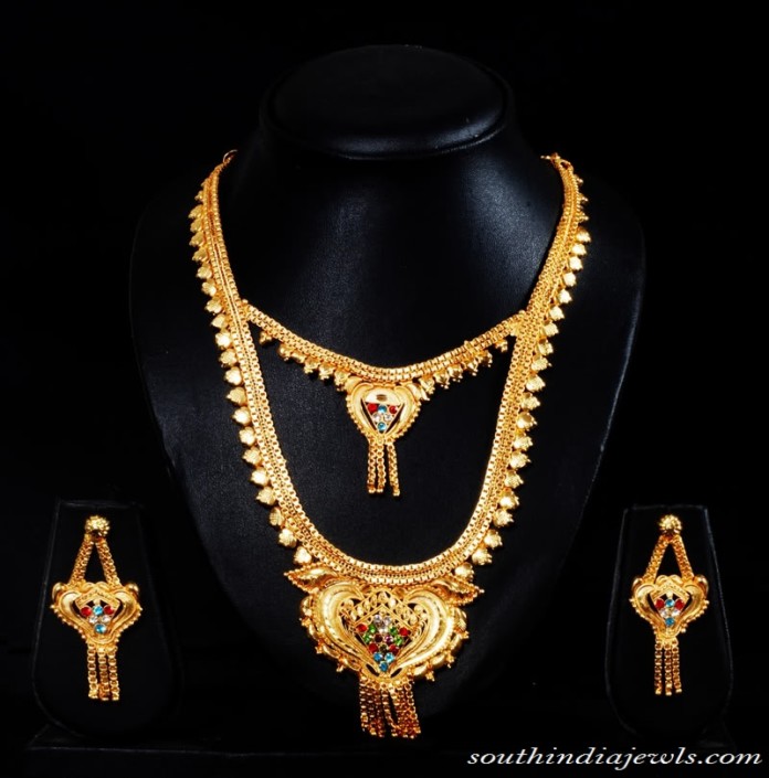 Traditional Indian Gold Bridal Sets - South India Jewels