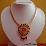 Traditional gold jewelry necklace