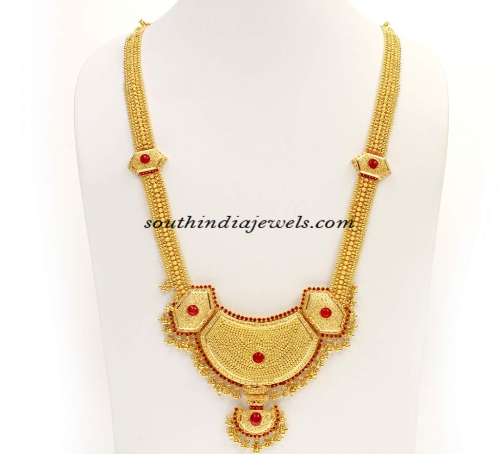 Kerala Jewellery design Gold haram
