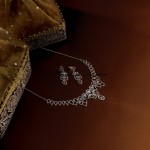 Manubhai Jewellers Diamond necklace set