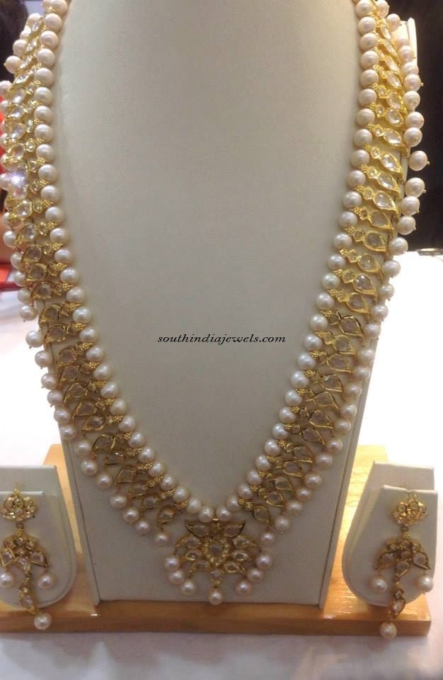 Pearl Haram design ~ South India Jewels