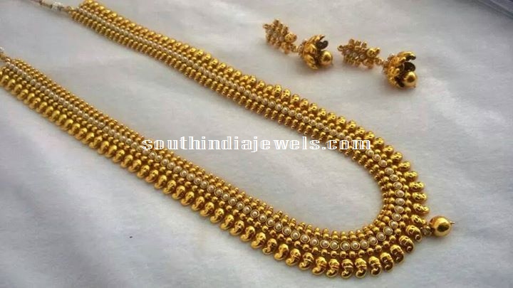 1 Gram Gold Jewellery Long Haram set