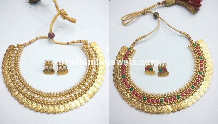 Kasumalai Necklace Set in Different Colors