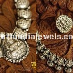 Oxidized Silver Temple Jewellery Sets