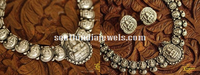 Oxidiesed Silver Temple jewellery sets