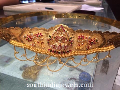 110gms and 40 onch adult ottiyanam with rubies and emeralds