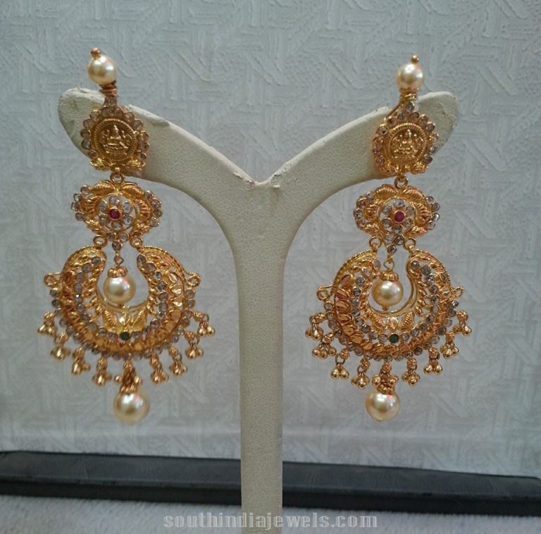 33 Grams Chandbali Earrings from Lalitha Jewellers