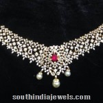 Diamond Choker Necklace With Interchangeable Stones