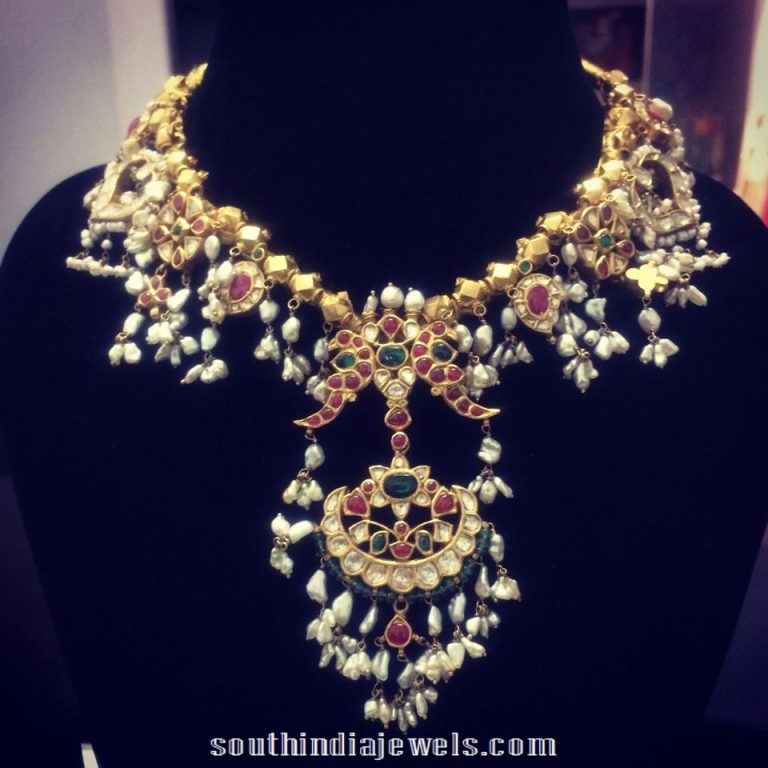 Latest Gottapusalu necklace design 2015