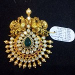 Gold Peacock Pendant