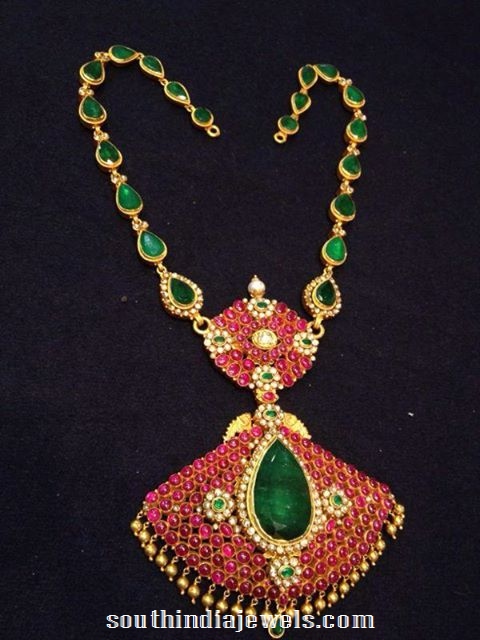 Puby Emerald Pendant and chain