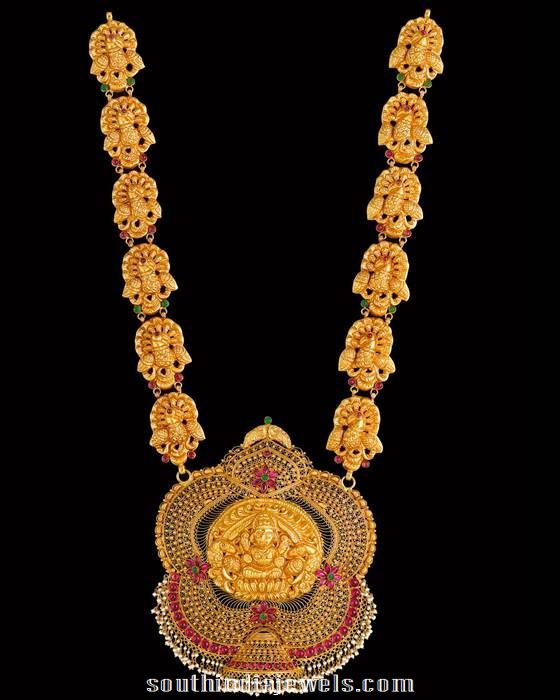 Temple Jewellery Long necklace from Kalyan Jewellers