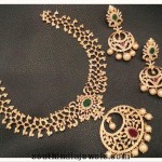 Designer 1 Gram gold necklace sets with earrings