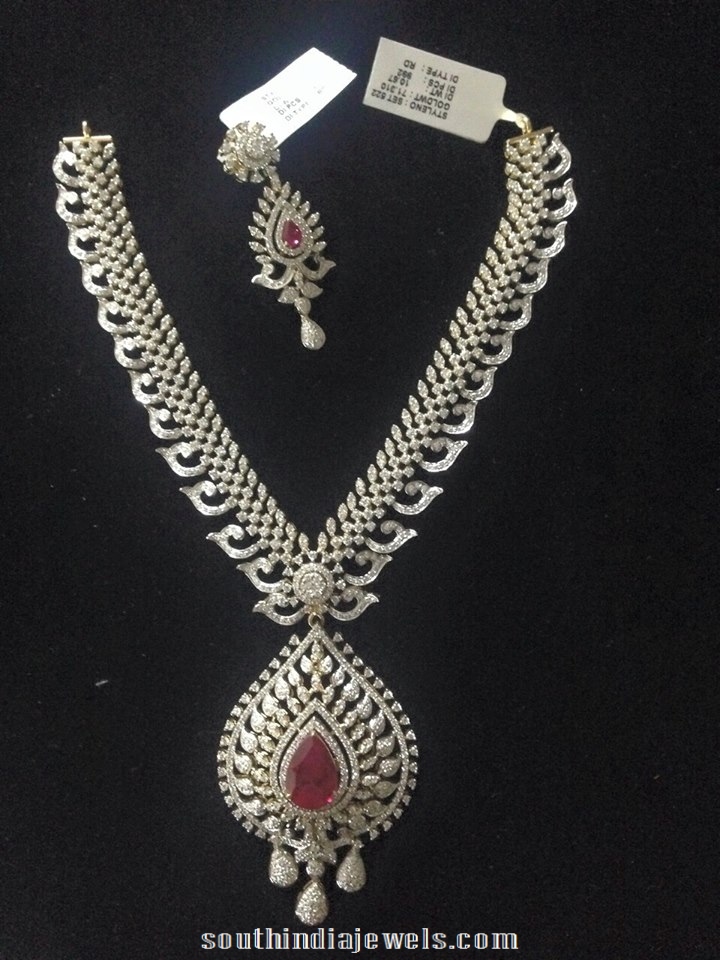 Diamond Necklace set with earrings