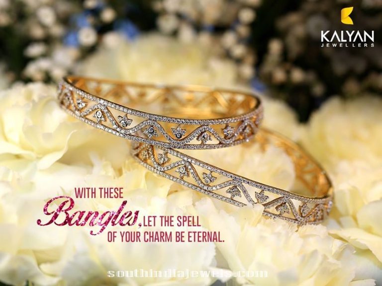 Diamond Bangles design from Kalyan Jewellers