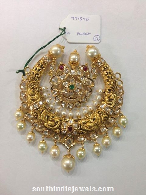 Pearl Nakshi work Pendant from Sri Balaji Jewellers