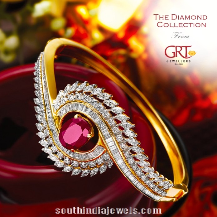 Diamond Wedding Ring From GRT jewellers - South India Jewels