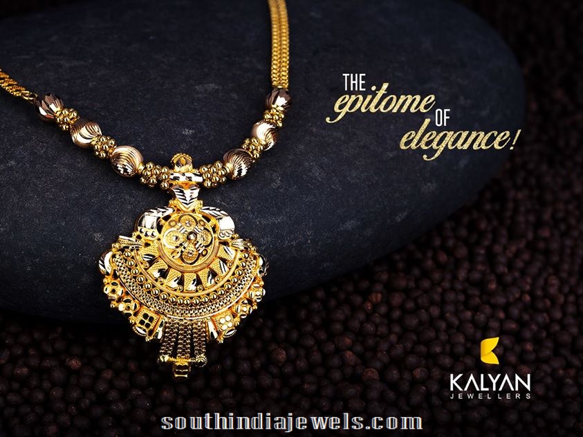 gold necklace designs from Kalyan Jewellers