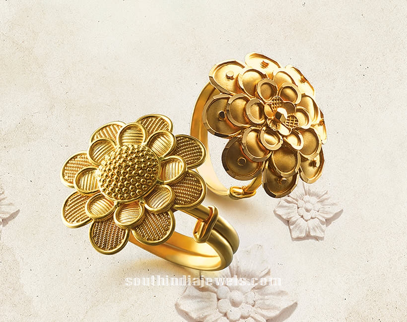 22k gold adjustable rings from tanishq