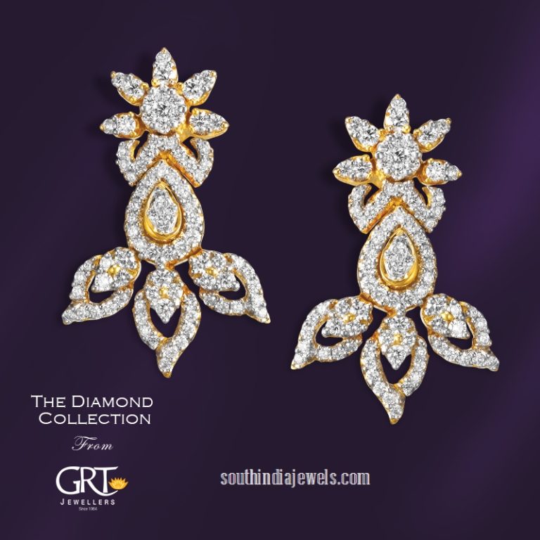 Gold Diamond Earrings from GRT Jewellers