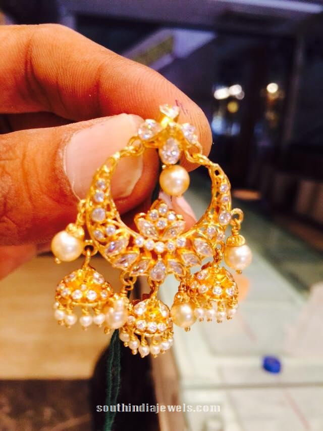 Indian jewellery designs pearl chandbalis