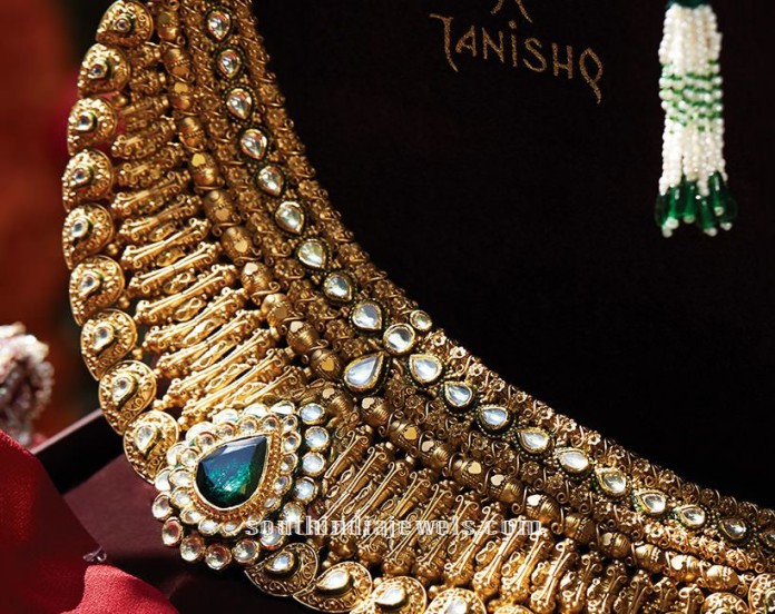 Kundan gold on sale jewellery tanishq