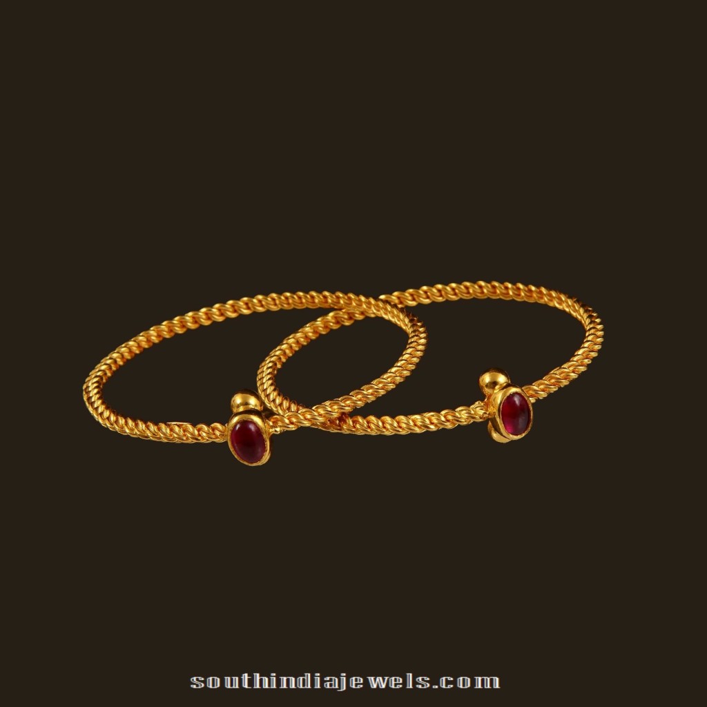 Gold Baby Bangles from VBJ