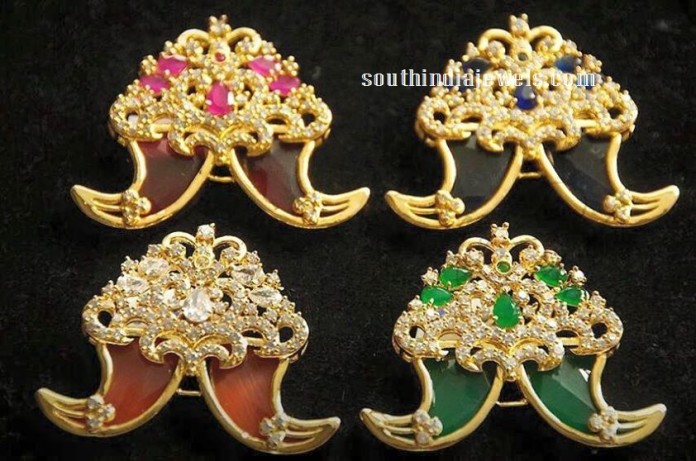 Elephant Tusk Pendants - South India Jewels