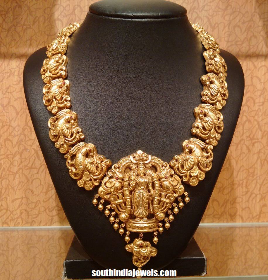 Latest Temple jewellery necklace 2015 frm NAJ