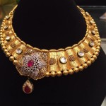 Designer Gold Choker Necklace From PSL