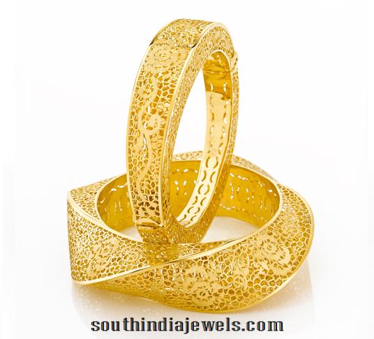 22k gold bangle design from Joyalukkas